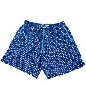 Mr Swim Blue Hexagon Geometric Print Swim Trunks Mens Size Xlarge